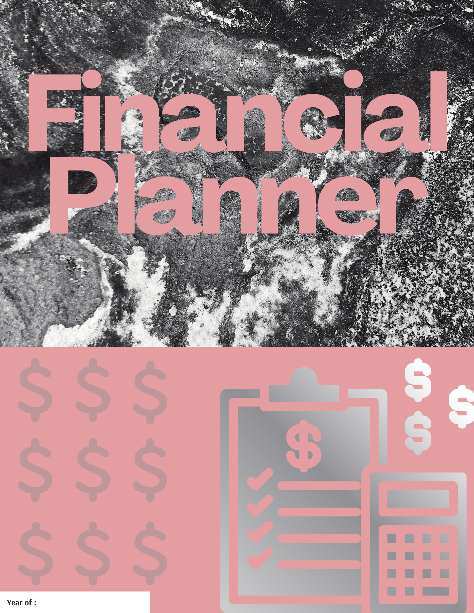 Dark Teal Green Elegant Monthly Budget Planner